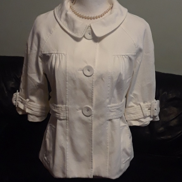 Preppy White Jacket, size 12P - Picture 2 of 3